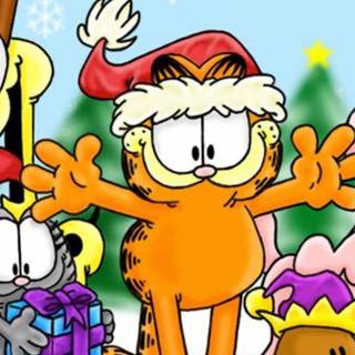 Garfield Christmas wallpaper