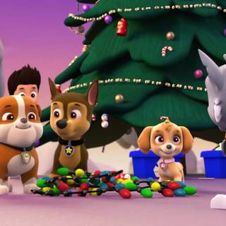 Paw Patrol Christmas wallpaper