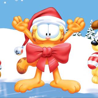 Garfield Christmas wallpaper