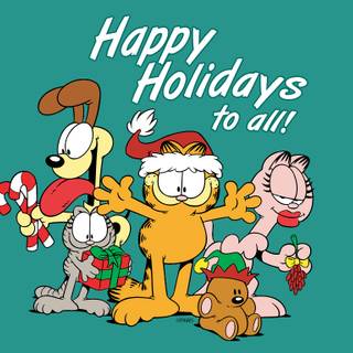 Garfield Christmas wallpaper