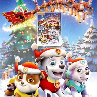 Paw Patrol Christmas wallpaper