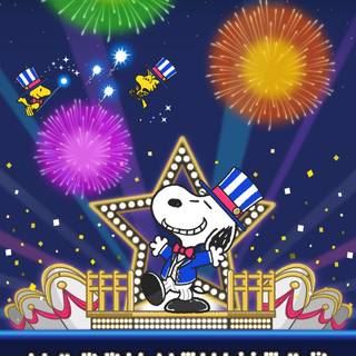 Snoopy New Year wallpaper