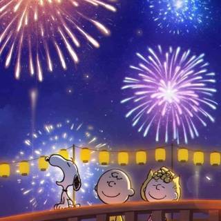 Snoopy New Year wallpaper