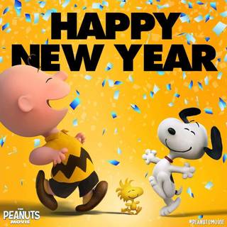 Snoopy New Year wallpaper