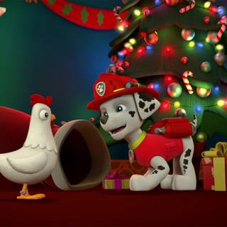 Paw Patrol Christmas wallpaper