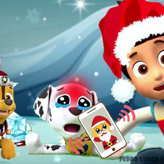 Paw Patrol Christmas wallpaper