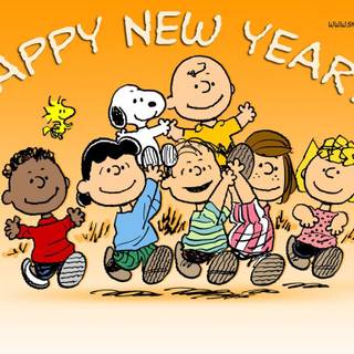 Snoopy New Year wallpaper