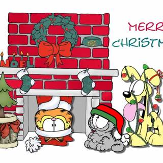 Garfield Christmas wallpaper