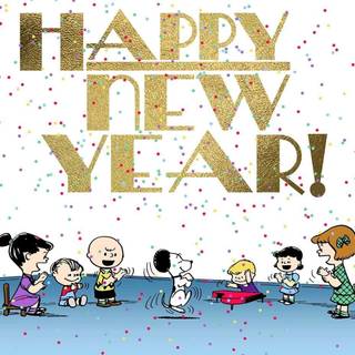 Snoopy New Year wallpaper