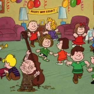 Snoopy New Year wallpaper