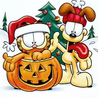 Garfield Christmas wallpaper