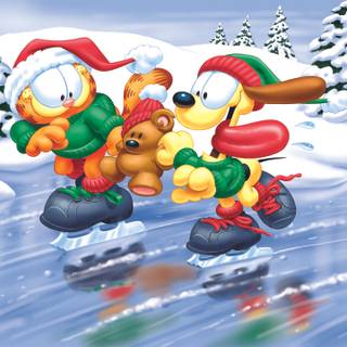 Garfield Christmas wallpaper