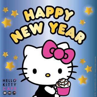 Hello Kitty New Year wallpaper