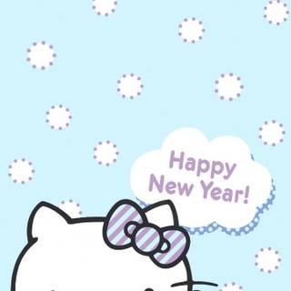 Hello Kitty New Year wallpaper