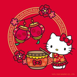 Hello Kitty New Year wallpaper