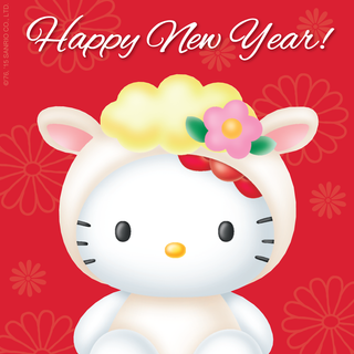 Hello Kitty New Year wallpaper