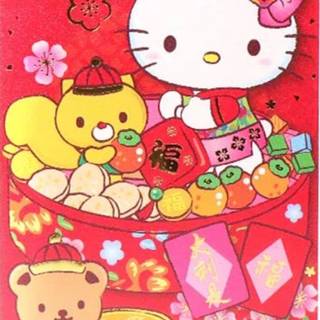 Hello Kitty New Year wallpaper