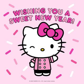 Hello Kitty New Year wallpaper