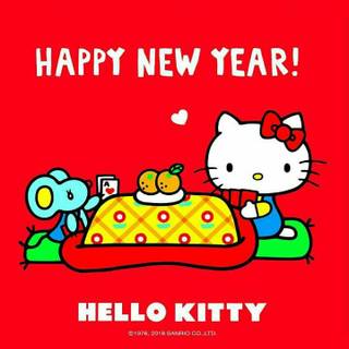 Hello Kitty New Year wallpaper