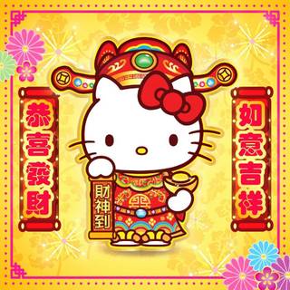 Hello Kitty New Year wallpaper