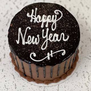 New Year cake wallpaper