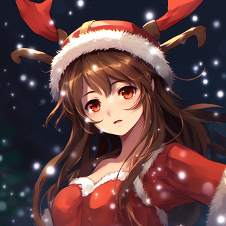 Anime girl winter PFP wallpaper