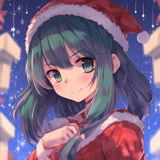 Anime girl winter PFP wallpaper