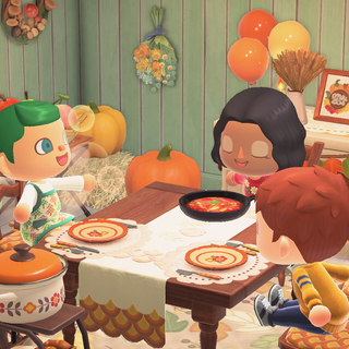 Animal Crossing Thanksgiving wallpaper