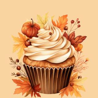 Thanksgiving cupcake wallpaper