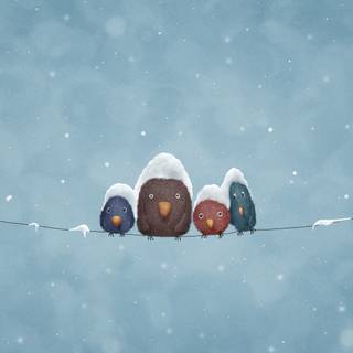 3840x2160 winter simple wallpaper