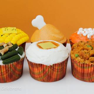 Thanksgiving cupcake wallpaper