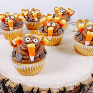 Thanksgiving cupcake wallpaper