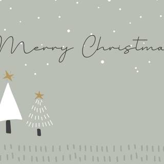 Cute green winter wallpaper