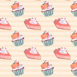 Thanksgiving cupcake wallpaper