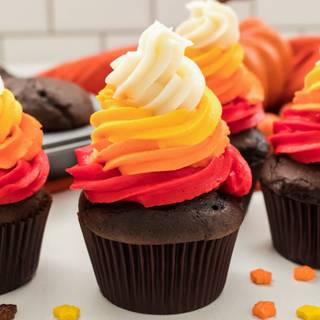 Thanksgiving cupcake wallpaper