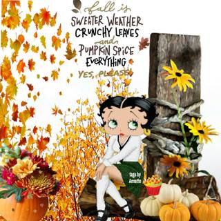 Betty Boop Thanksgiving wallpaper
