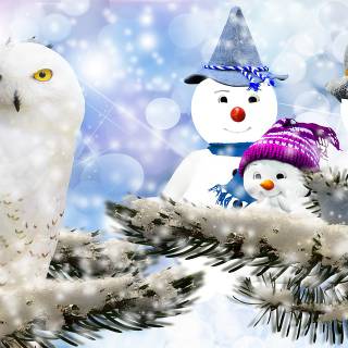 Cute winter PC wallpaper