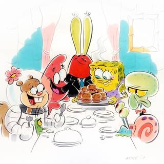 Spongebob Thanksgiving wallpaper