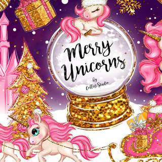 Unicorn Christmas wallpaper