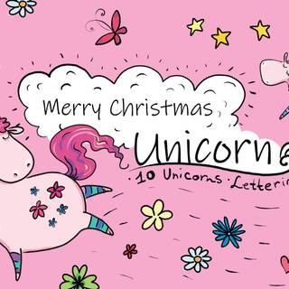 Unicorn Christmas wallpaper