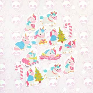 Unicorn Christmas wallpaper
