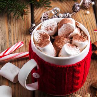 Christmas hot chocolate wallpaper
