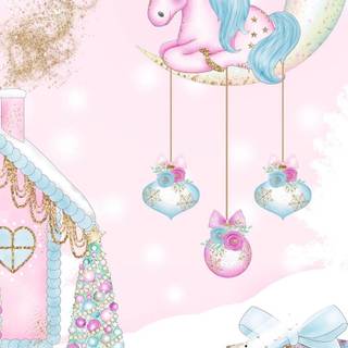 Unicorn Christmas wallpaper
