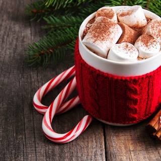 Christmas hot chocolate wallpaper