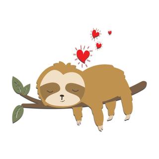 Christmas sloth wallpaper