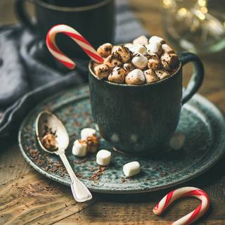 Christmas hot chocolate wallpaper