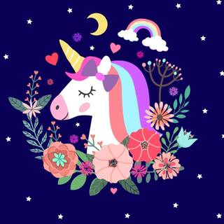 Cute unicorn desktop wallpaper