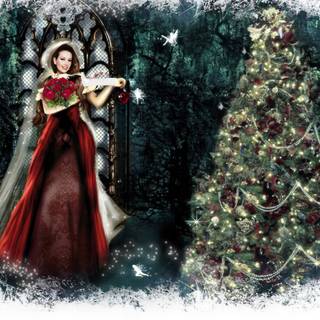 Fantasy Christmas wallpaper