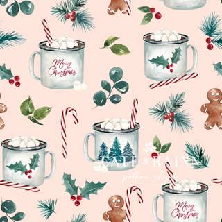 Christmas hot chocolate wallpaper