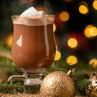 Christmas hot chocolate wallpaper
